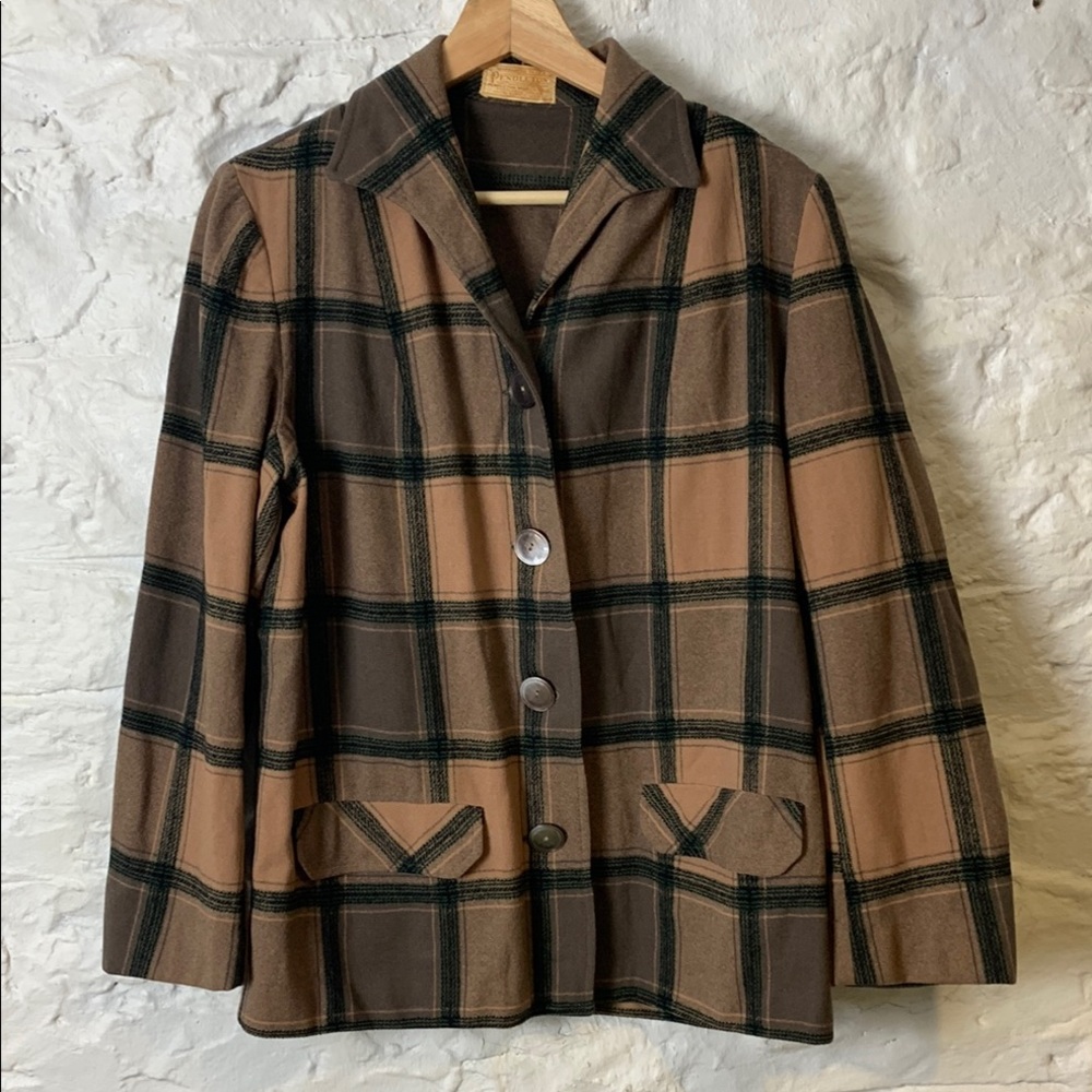 Pendleton Brown Plaid Women's Jacket